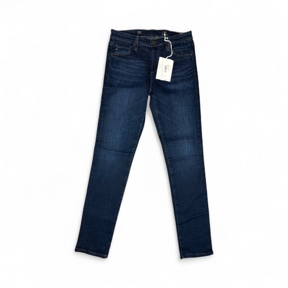 AG Adriano Goldschmied Prima Mid-Rise Cigarette Jeans Blue Dusk Size 26 NWT - Picture 2 of 8
